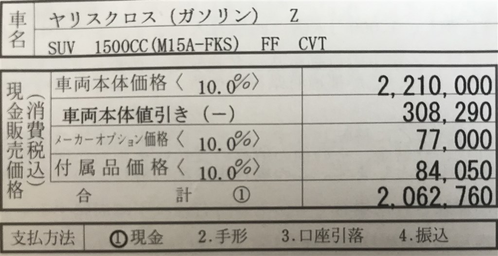 見積診断お願いします トヨタ ヤリスクロス 年モデル のクチコミ掲示板 価格 Com