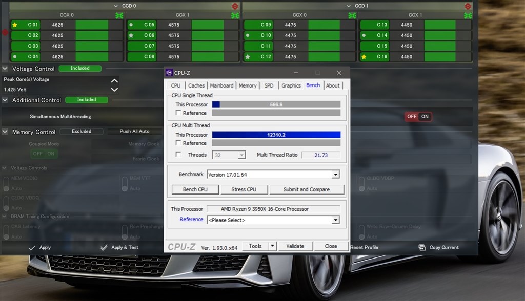perCCX指定でCPU-Zベンチ』 AMD Ryzen 9 3950X BOX のクチコミ