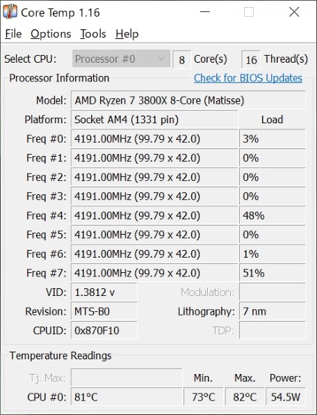 Uefi Bios Amd Ryzen 3800x Temperature AMD Ryzen 3800X BOX投稿画像