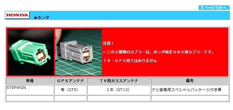 Rp3純正のgpsアンテナのコネクタについて ホンダ ステップワゴン スパーダ のクチコミ掲示板 価格 Com