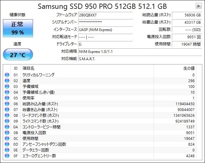 5台保有してますが、すぐ寿命が短くなります』 crucial MX500  