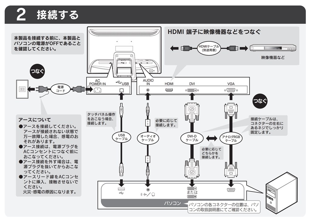 Amazon.co.jp: I-O DATA モニター ディスプレイ LCD-MF223FBR-T