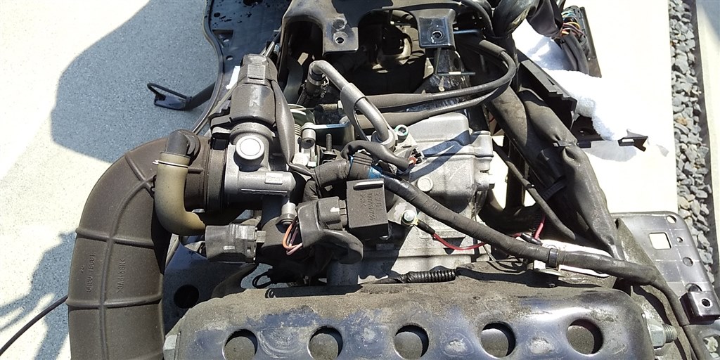 スズキバーグマン200（CH41A）ラジエターとウォーターホース スズキ