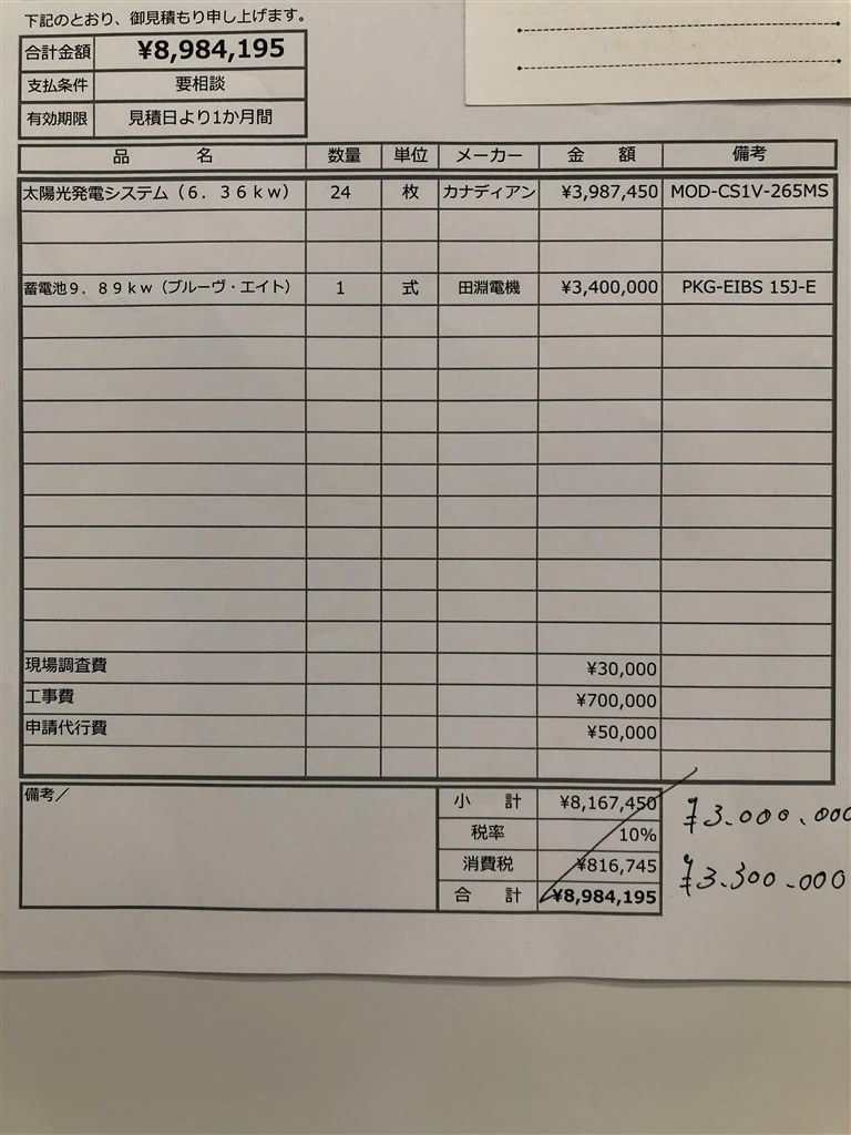 太陽光蓄電池訪問見積もりについて』 クチコミ掲示板 - 価格.com