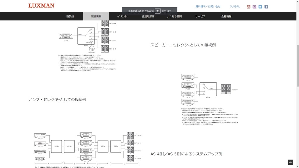 Luxman AS-5Ⅲ ラックスマン スピーカー セレクターアンプセレクター