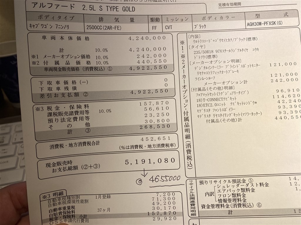 タイプゴールドを検討中 トヨタ アルファード 15年モデル のクチコミ掲示板 価格 Com