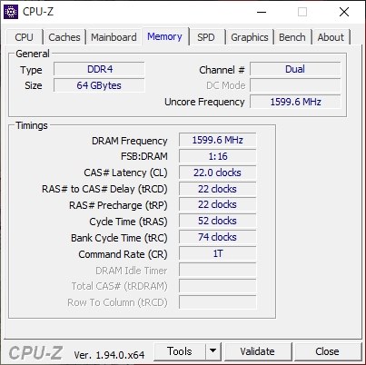 AD24U3200732G22　 PC4-25600 32GB 2枚2枚メモリ規格