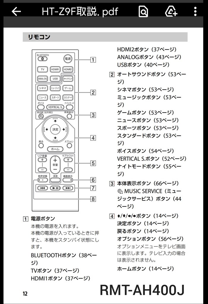 リモコンがなくても使えますか』 SONY HT-X9000F のクチコミ掲示板 - 価格.com