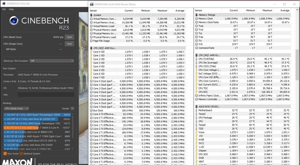 CINEBENCH R23とRyzen7 5800X』 AMD Ryzen 7 5800X BOX のクチコミ 