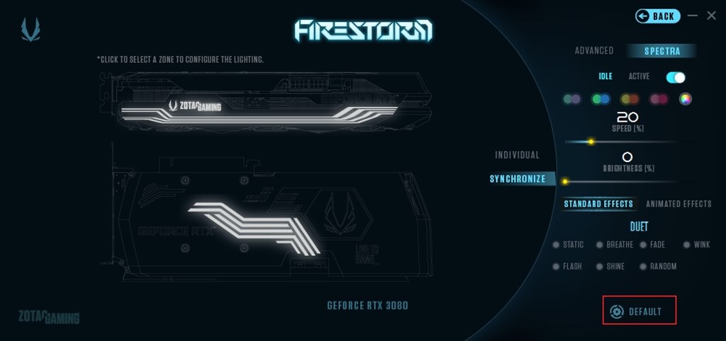 FireStormの設定に関係なく虹色に光ることがある』 ZOTAC ZOTAC FireStormの設定に関係なく虹色に光ることがある』 ZOTAC ZOTAC
