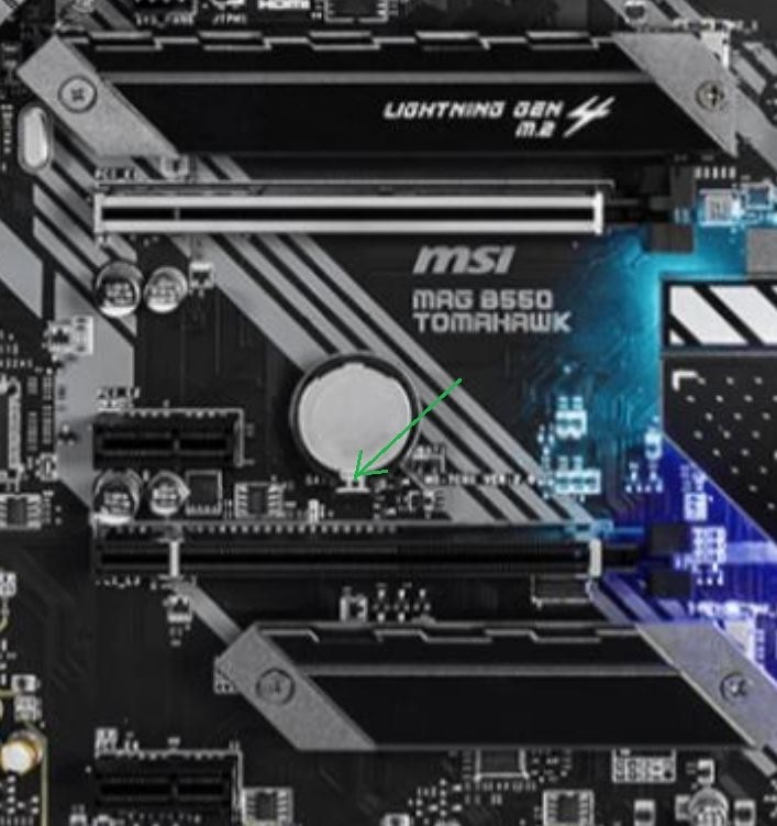 Cmosクリアしたいのですが電池が取れない Msi Mag B550 Tomahawk のクチコミ掲示板 価格 Com