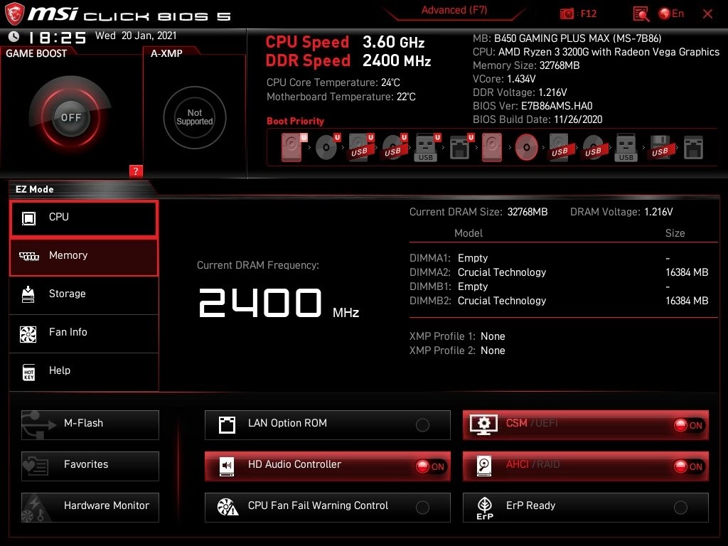 AMD Ryzen 3 3200Gでメモリークロックが低い』 CFD CFD AMD Ryzen 3 3200Gでメモリークロックが低い』 CFD CFD