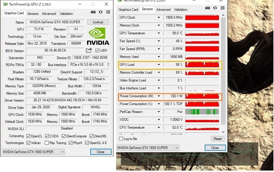 GPU-Zで消費電力が常に37Wに張り付いているのはなぜですか？』 ASUS PH