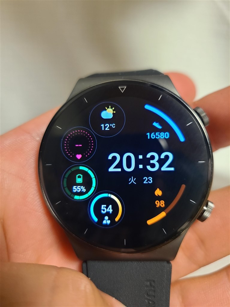 カロリーの表示』 HUAWEI HUAWEI WATCH GT 2 Pro クラシックモデル の 