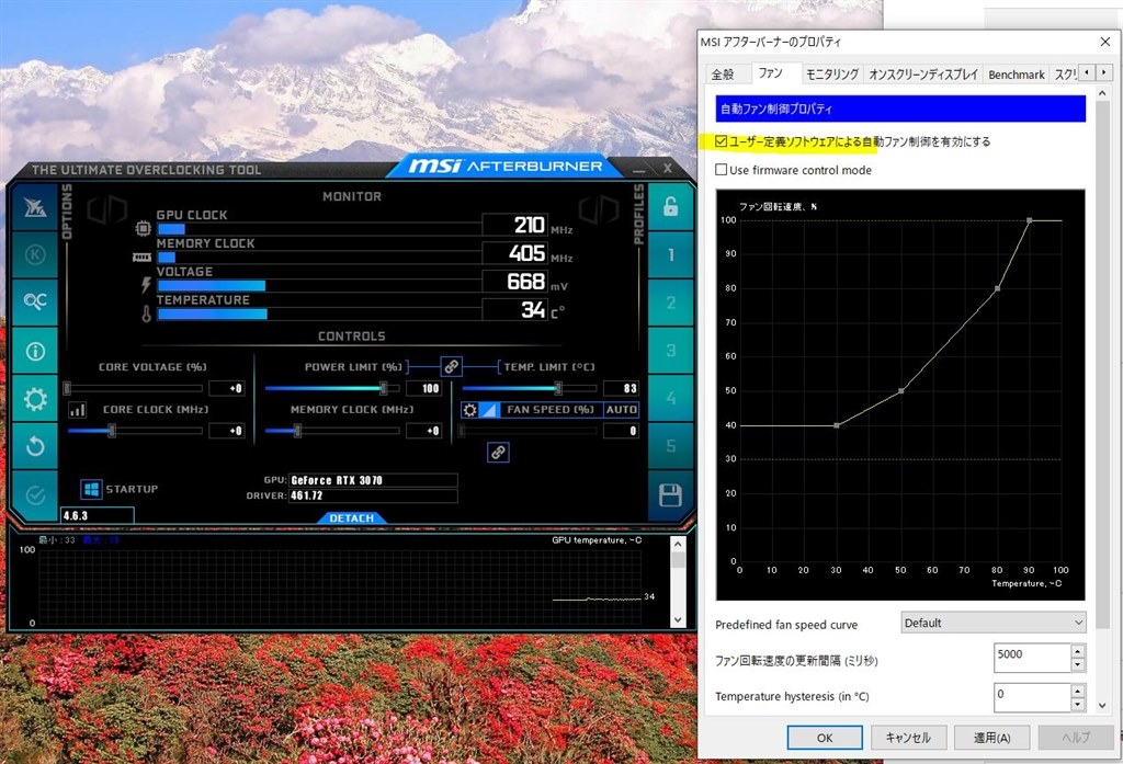 ゲーム中のファンの回転数について』 MSI GeForce RTX 2080 Ti