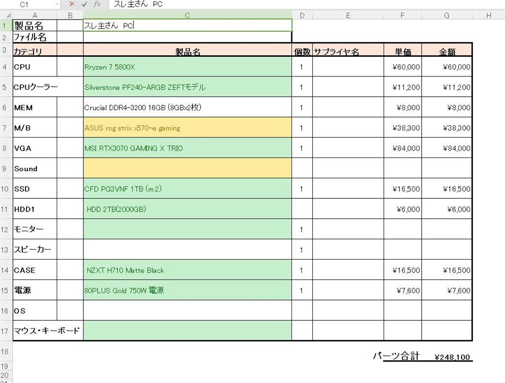 このPCの総額は妥当ですか？』 クチコミ掲示板 - 価格.com