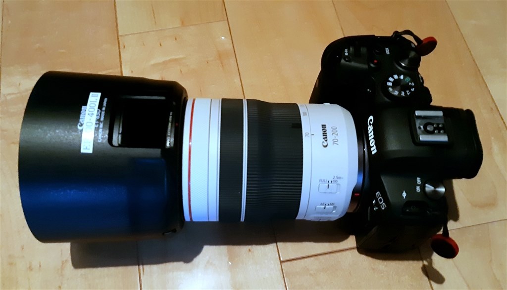 RF70-200mm F2.8（ET-83F）フードの流用』 CANON RF70-200mm F4 L IS