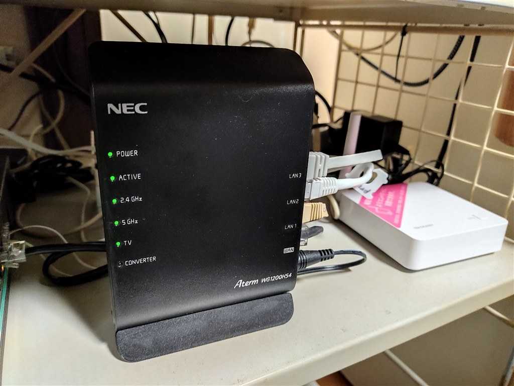 IPv4接続でルーター経由では極端にスピードが落ちます』 NEC Aterm