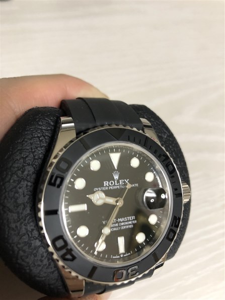 ROLEX ブラックラバーベルト CASSIS ロレックス（ROLEX）用 ラバー 完全防水 カシス TYPE