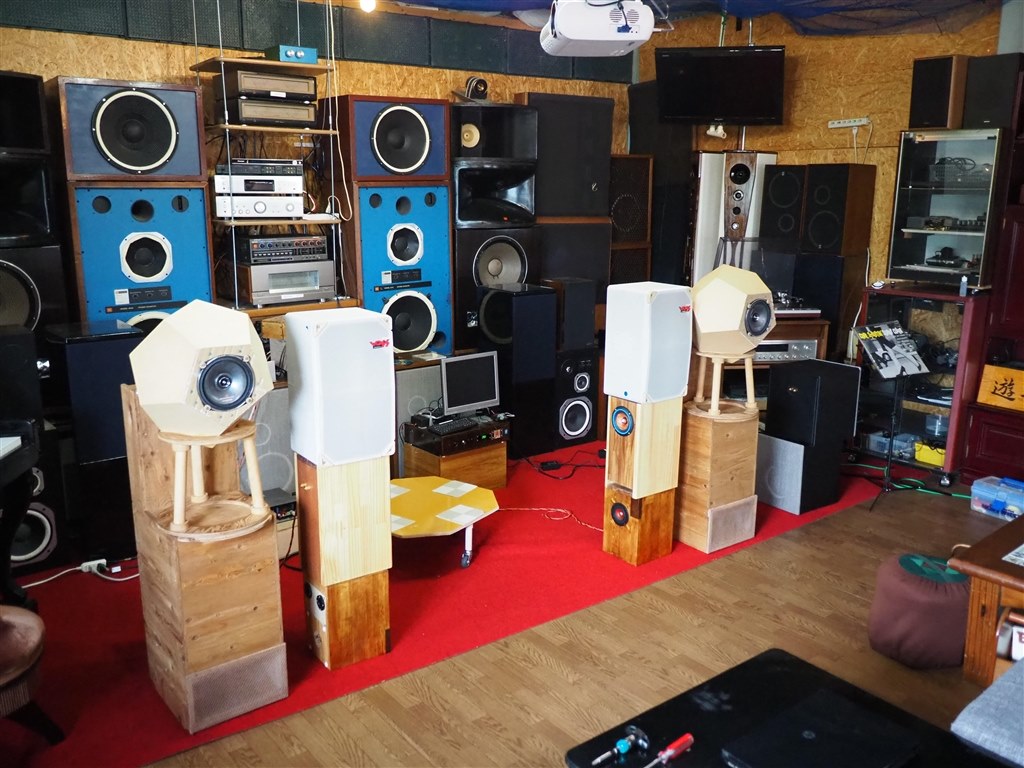 サンスイ CD/アンプ/スピーカーセット S-α7ウーファー破れあり 動作品