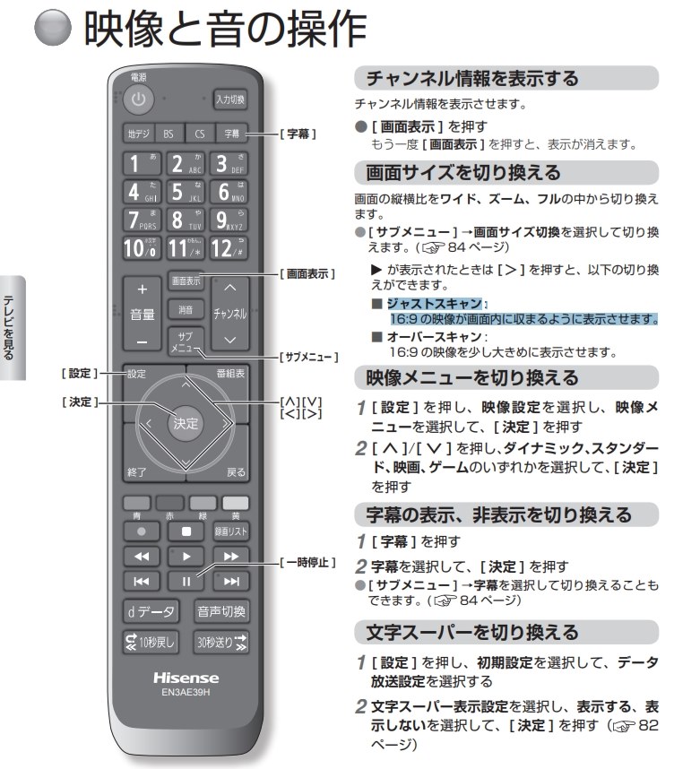 モニター利用でPC画面の表示をはみ出さずにできますか？』 ハイセンス