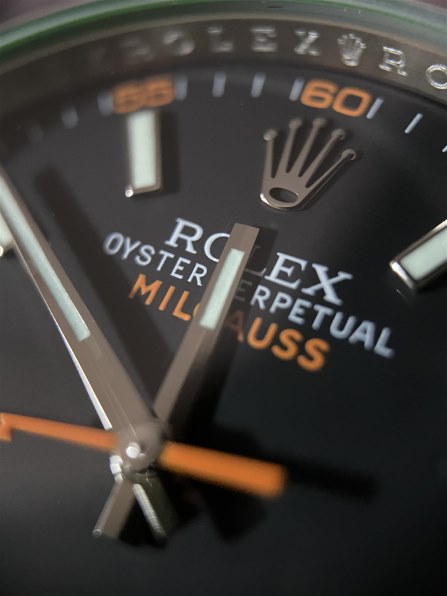 ロレックス 116400GV オイスター パーペチュアル ミルガウス