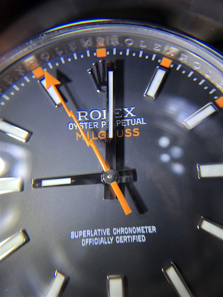 文字盤の表記 ロレックス gv オイスター パーペチュアル ミルガウス 自動巻き ブラック オイスターブレスレット のクチコミ掲示板 価格 Com