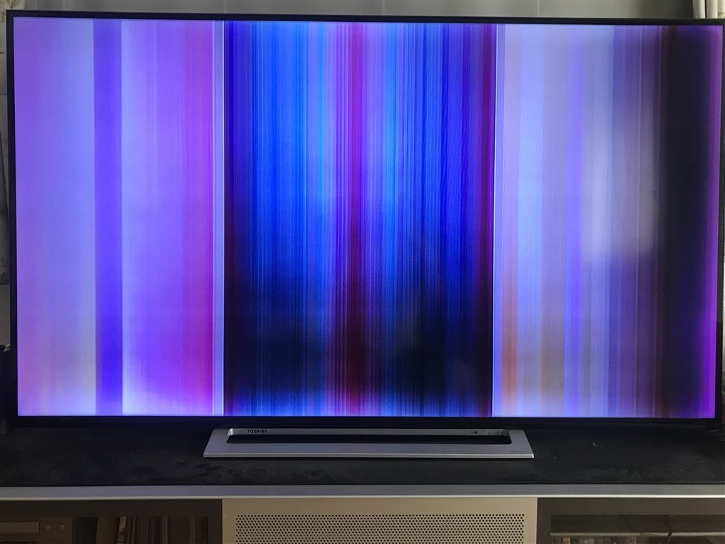 購入2年半で故障（縦縞）』 東芝 REGZA 55M520X [55インチ] のクチコミ 