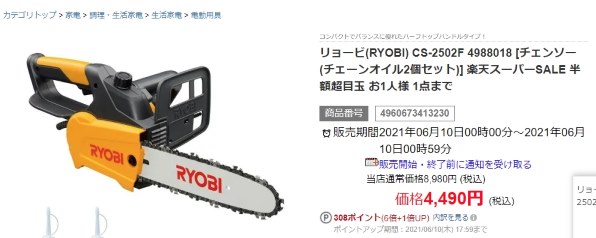 RYOBI CS-2502