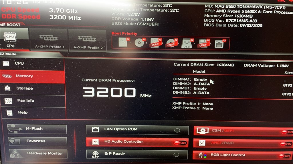 マザーボードのエラーランプのDRAMが何故か点灯している』 ASRock Z390