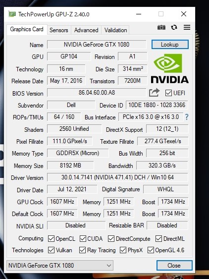 自作PCでFPSが全く出ず、ゲームや動画編集が出来ない』 MSI GTX 1080 