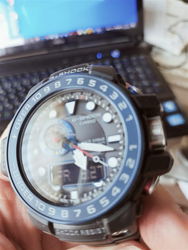 ベゼルの青色について』 カシオ G-SHOCK ガルフマスター GWN ベゼルの青色について』 カシオ G-SHOCK ガルフマスター GWN