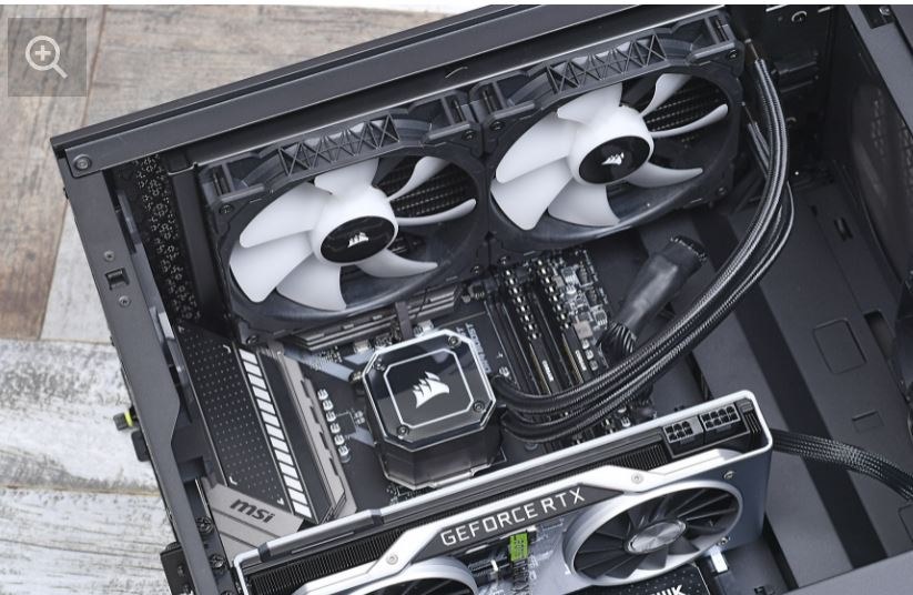 ラジエータの天板への実装と上面ダストカバーについて』 Corsair