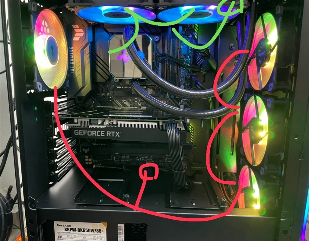 ファンエラーが直りません。』 ASUS TUF GAMING H570-PRO の