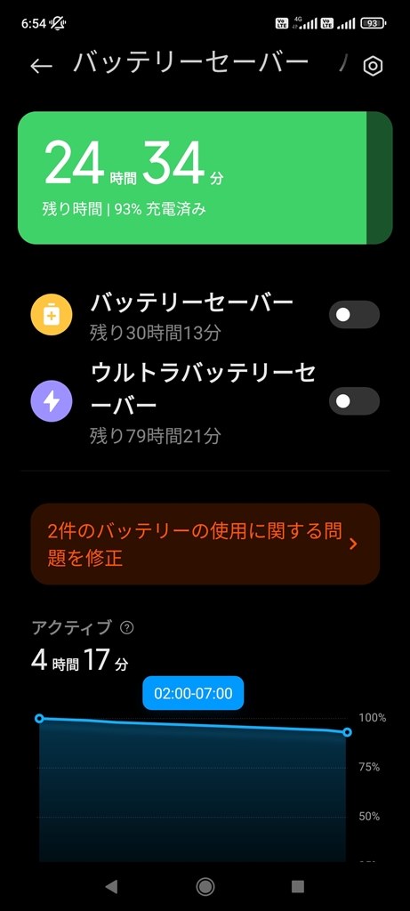機内モードでのバッテリーの減りが早い』 Xiaomi Redmi Note 10 機内モードでのバッテリーの減りが早い』 Xiaomi Redmi Note 10
