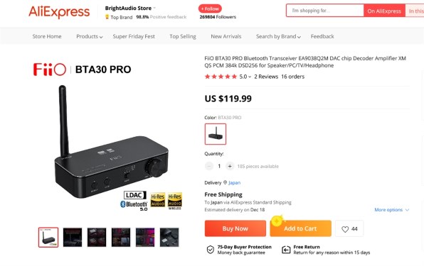 FiiO FIO-BTA30 価格比較 - 価格.com