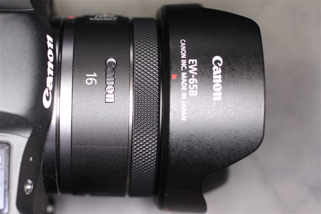 Canon RF16mm F2.8 STM と純正フードとKANI製プロテクタ - レンズ(単焦点)