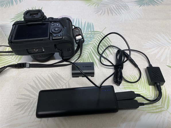 充電及び給電動作確認モバイルバッテリー』 CANON EOS R6 ボディ の