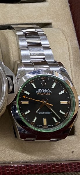 ロレックス 116400GV オイスター パーペチュアル ミルガウス