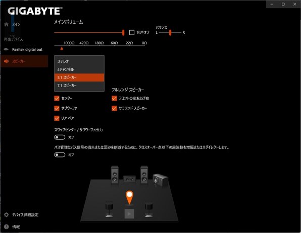 realtek digital output コレクション スピーカー 違い