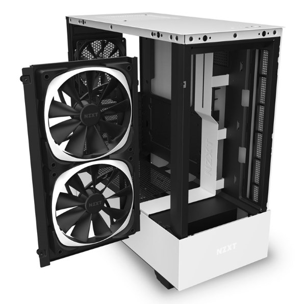 新品 NZXT H510 ELITE ホワイト/ブラック ATXケース ミドル 自作 PC