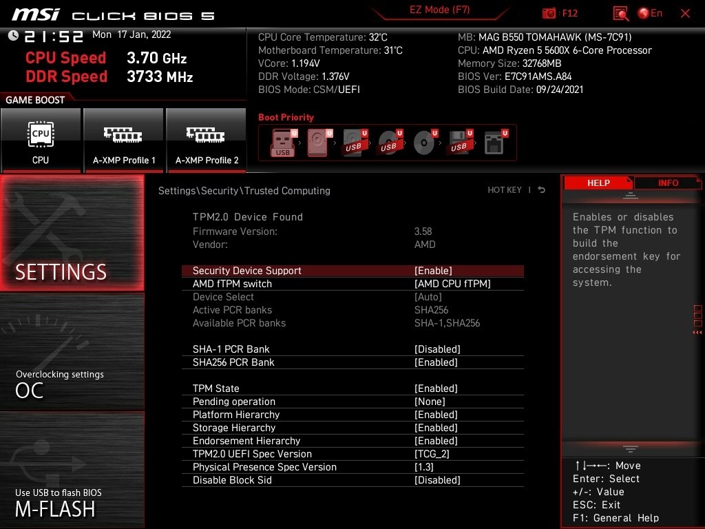 このPCはWindows11の要件を満たしています』 AMD Ryzen 5 1600 (AF