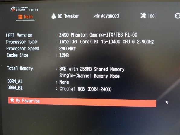 ASRock Z490 Phantom Gaming-ITX/TB3投稿画像・動画 - 価格.com