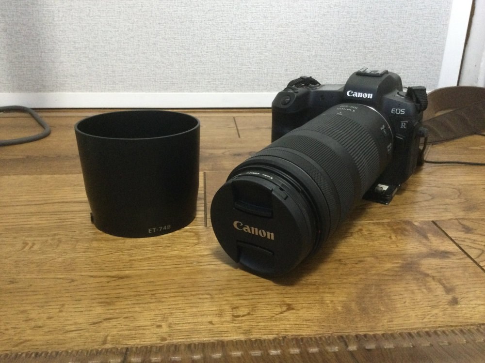 フード ET-74は装着可能？』 CANON RF100-400mm F5.6-8 IS USM の