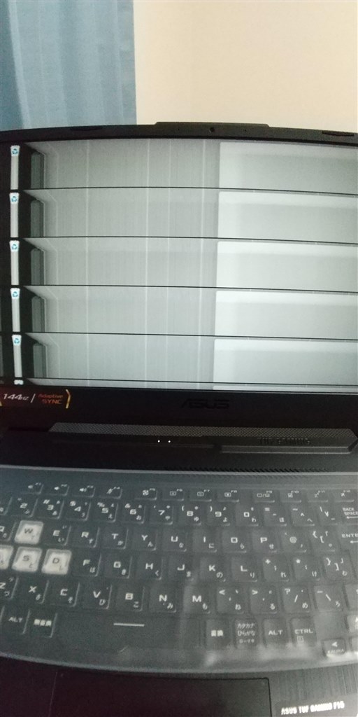 画面のノイズ、ぼやけ』 ASUS TUF Gaming F15 FX506HM FX506HM 