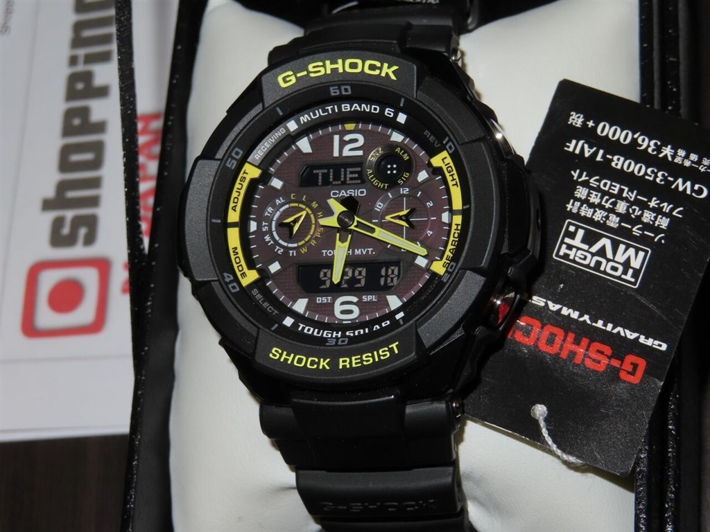 CASIO G-SHOCK GW-3500B イエロー 電波ソーラー 充電HI 腕時計(デジタル)