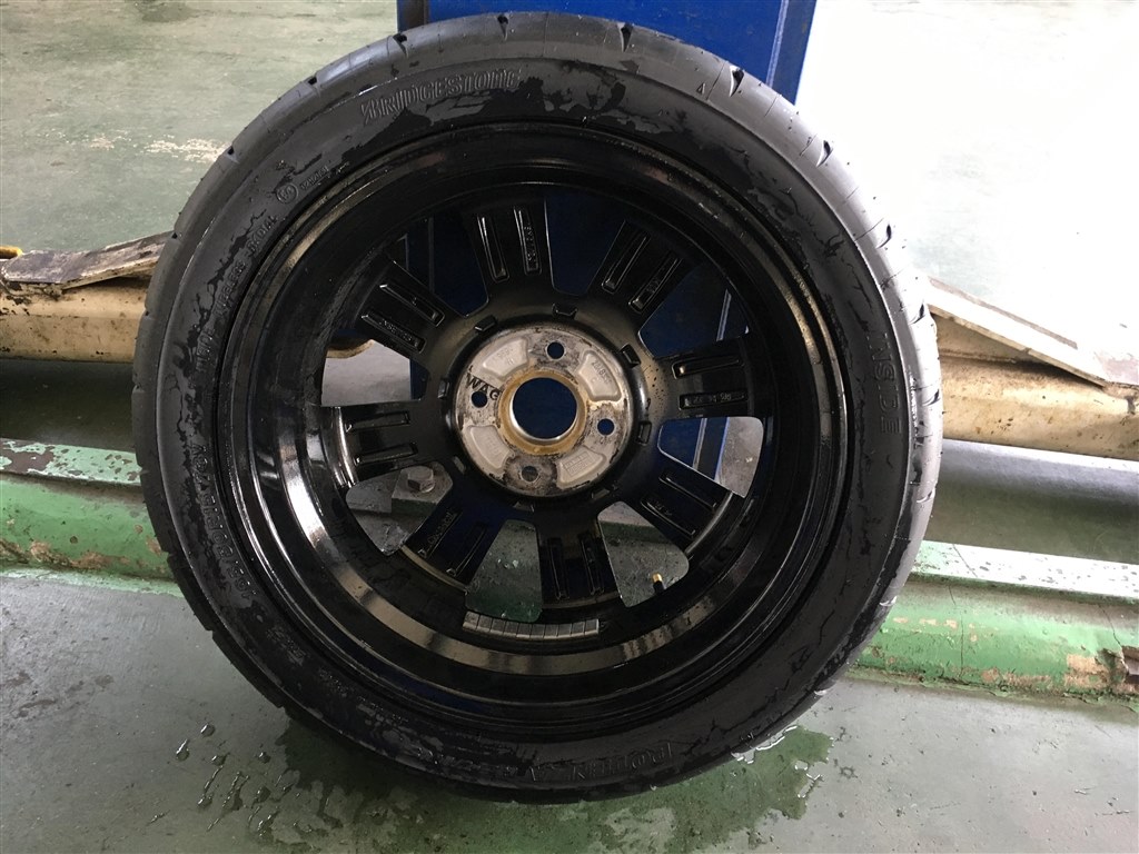 タイヤに空気が入らない』 ブリヂストン POTENZA RE-71RS 165/50R15