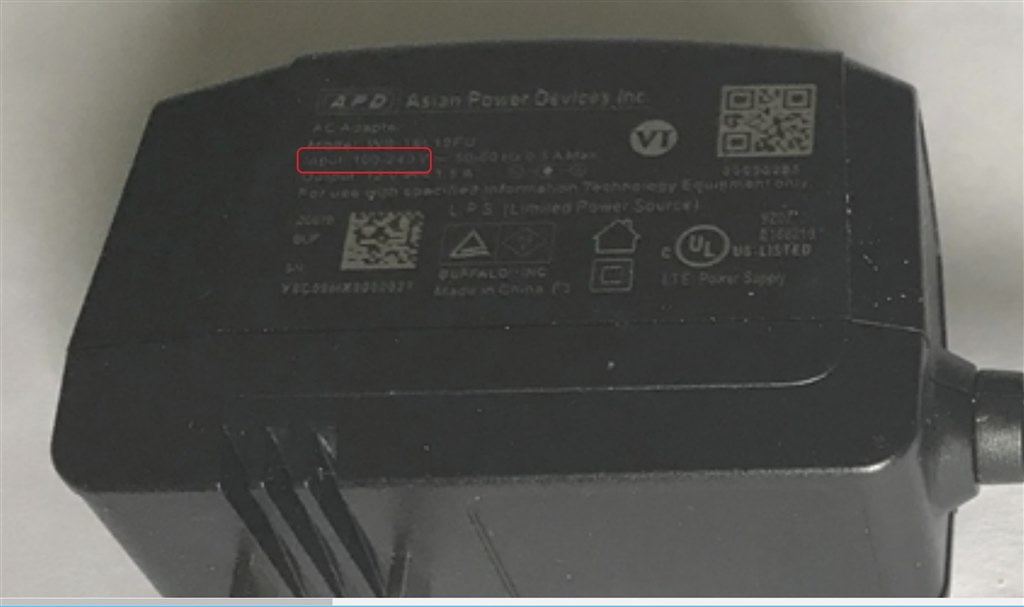 電源アダプタの電圧について。』 バッファロー HD-NRLD8.0U3-BA [ブラック] のクチコミ掲示板