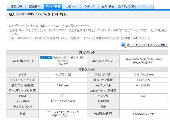 ヒートパイプの形状について サイズ 超天 Scct 1000 のクチコミ掲示板 価格 Com