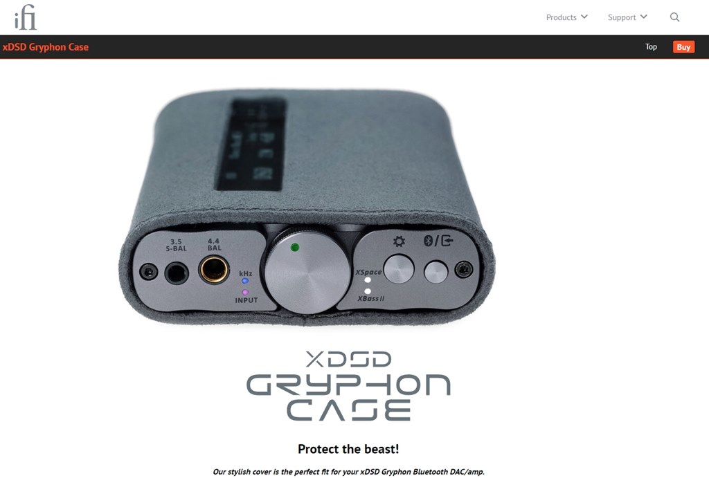 xDSD Gryphon のiFi audio純正カバー発表』 iFi audio xDSD Gryphon の ...